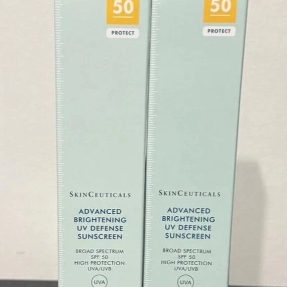 2X - Skinceuticals Advanced Brightening UV Defense Sunscreen SPF50 - 40ml New - Picture 1 of 2